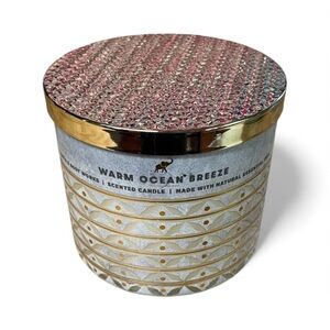 Discontinued Bath & Body Works Warm Ocean Breeze 3-wick Candle